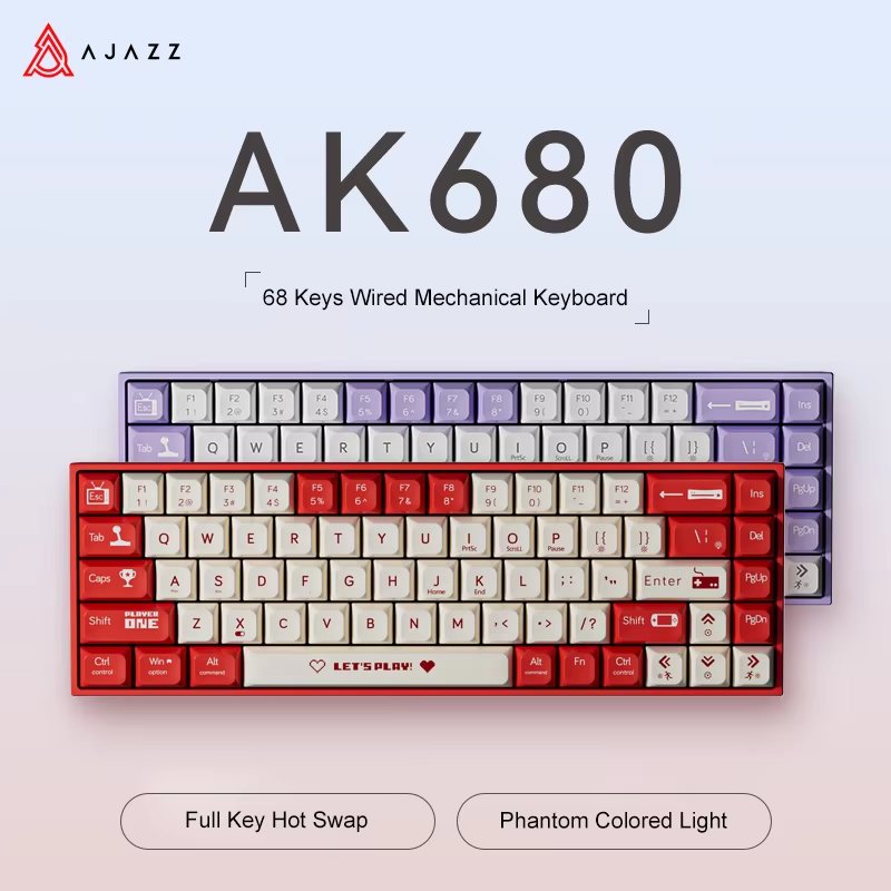 AJAZZ AK680 65% Wired Gaming M - Gaming Keyboard E Yooso recension och pris