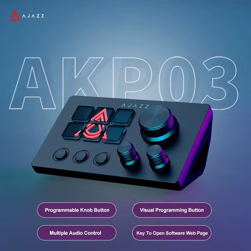 Ajazz AKP03E/153E Desktop Help - Gaming Keyboard 1 Hand recension och pris
