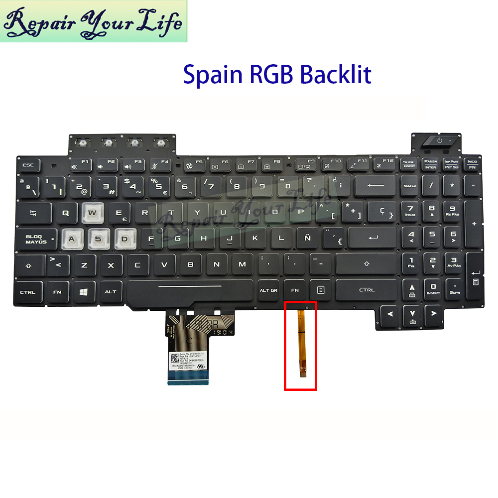 UK Spain French AZERTY Keyboar - Gaming Keyboard Asus recension och pris