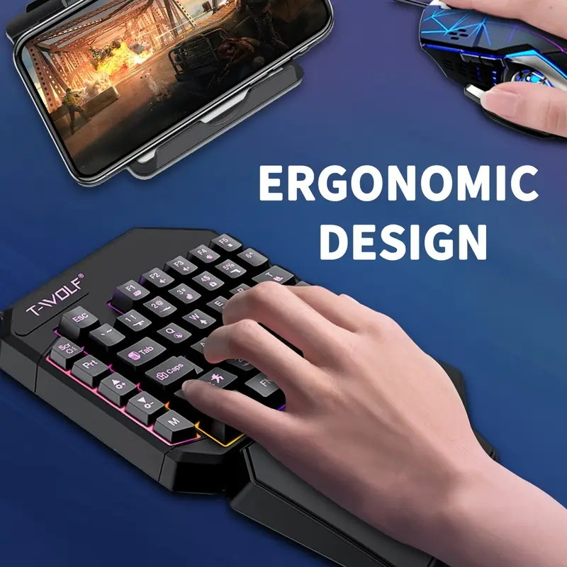 FocusOnPC TF900 2-in-1 Mobile  - Gaming Keyboard 1 Hand recension och pris