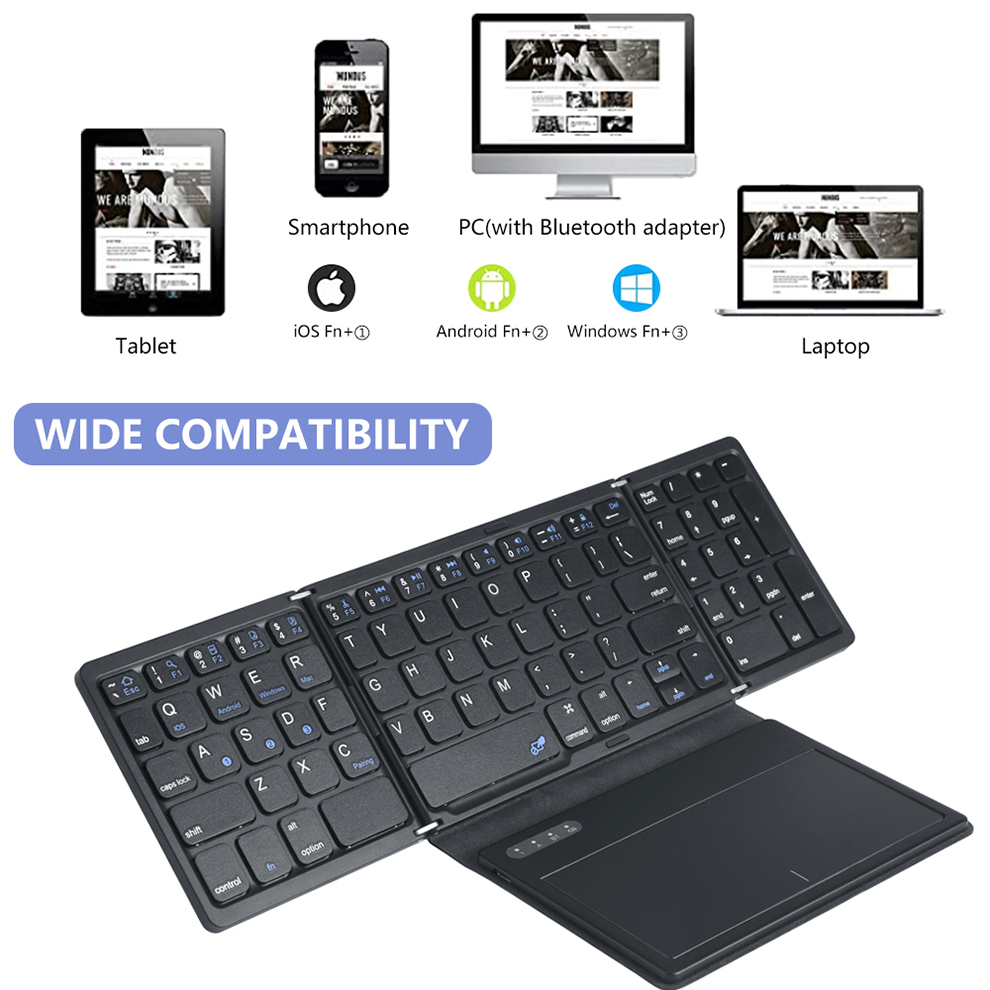 BOW Foladable Bluetooth Keyboa - Gaming Keyboard Budget recension och pris