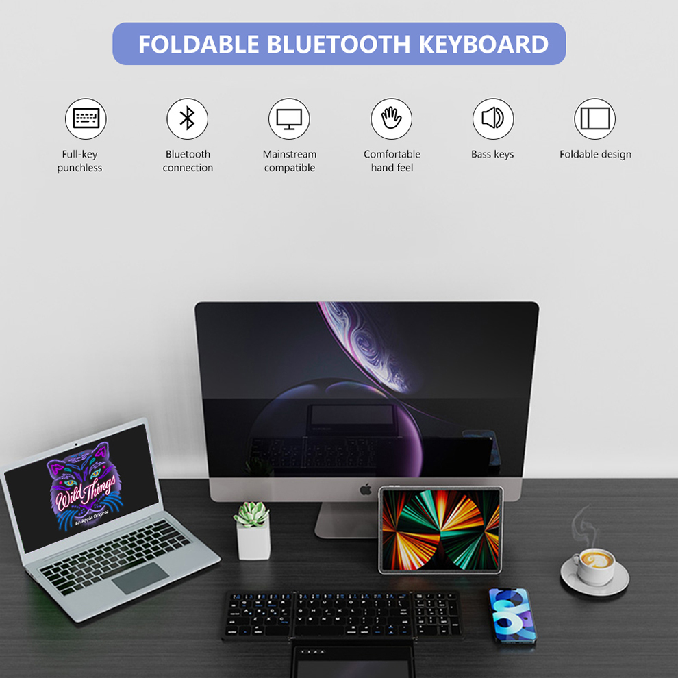 BOW Foladable Bluetooth Keyboa - Gaming Keyboard Budget recension och pris