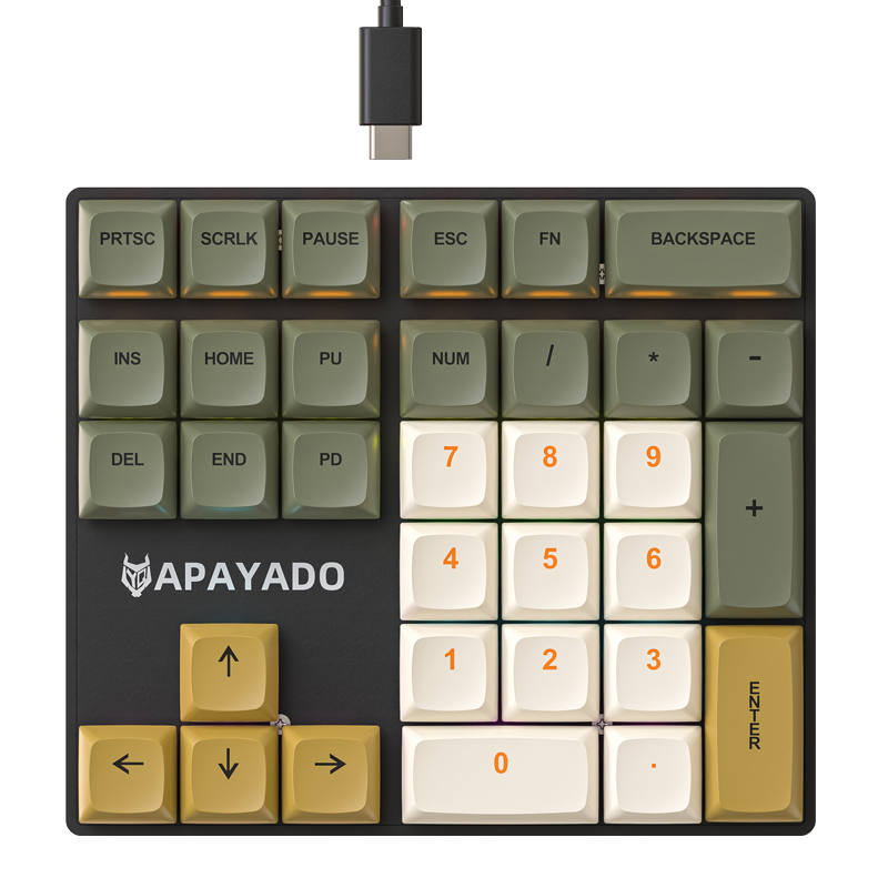 K33 Wired Mechanical Numeric K - Gaming Keyboard 1 Hand recension och pris