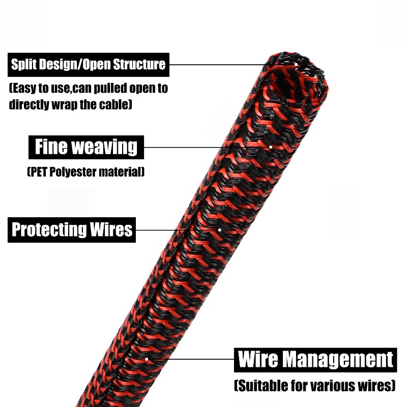 3/5/10m PET Cable Sleeve Self- - Coiled Usb Cable recension och pris