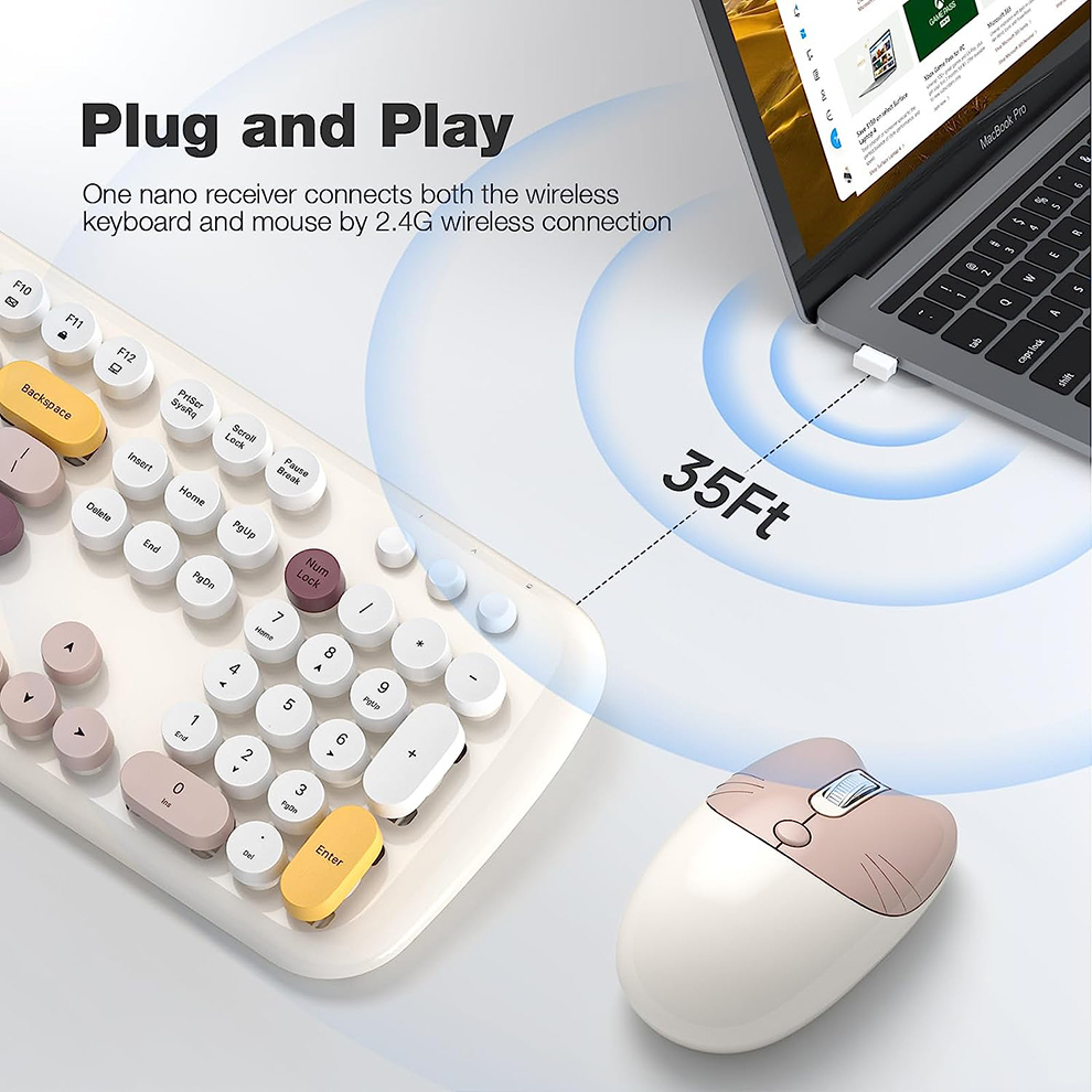 MOFII Wireless Keyboard and Mo - Gaming Keyboard Budget recension och pris