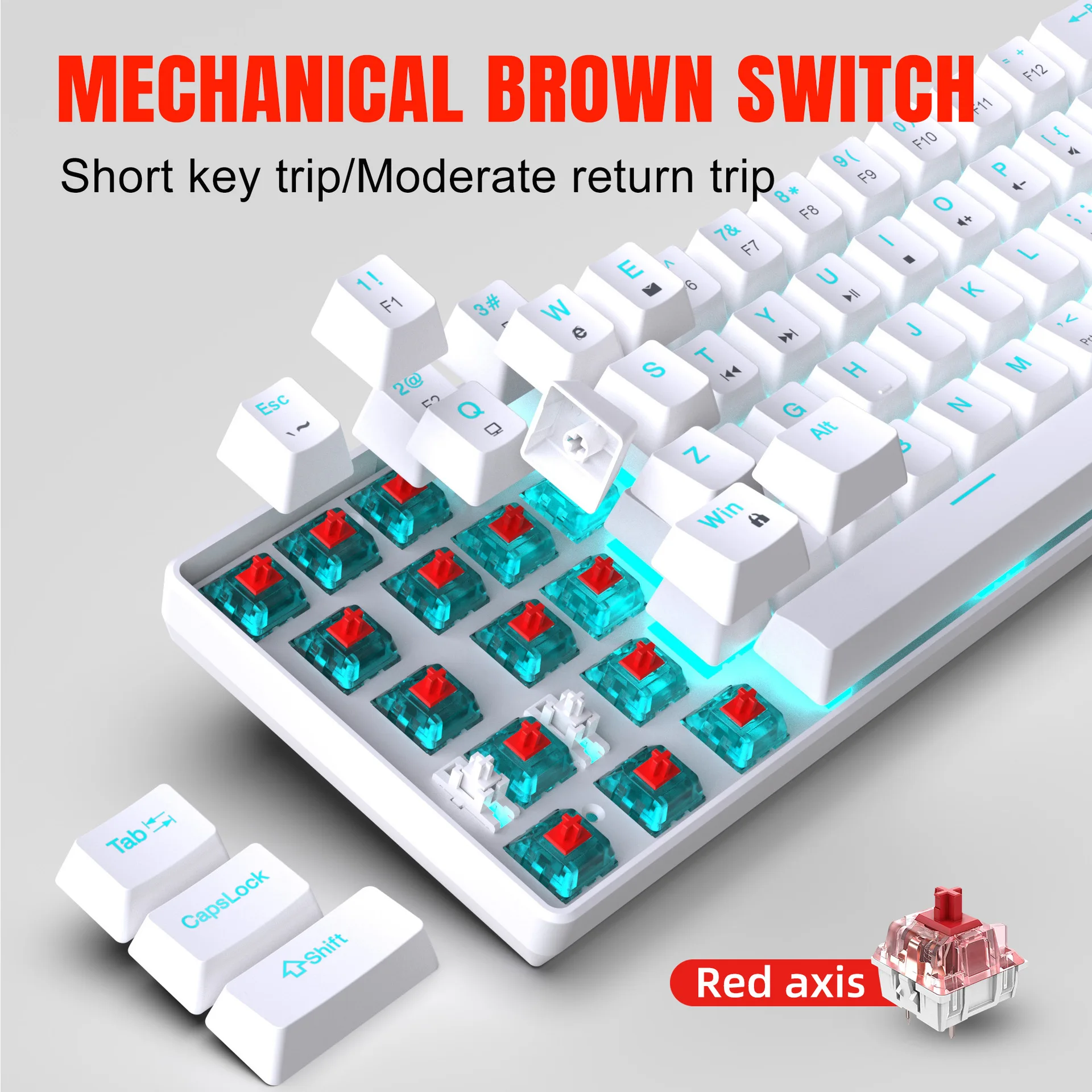 Mechanical Keyboard Gaming 60% - Gaming Keyboard Budget recension och pris