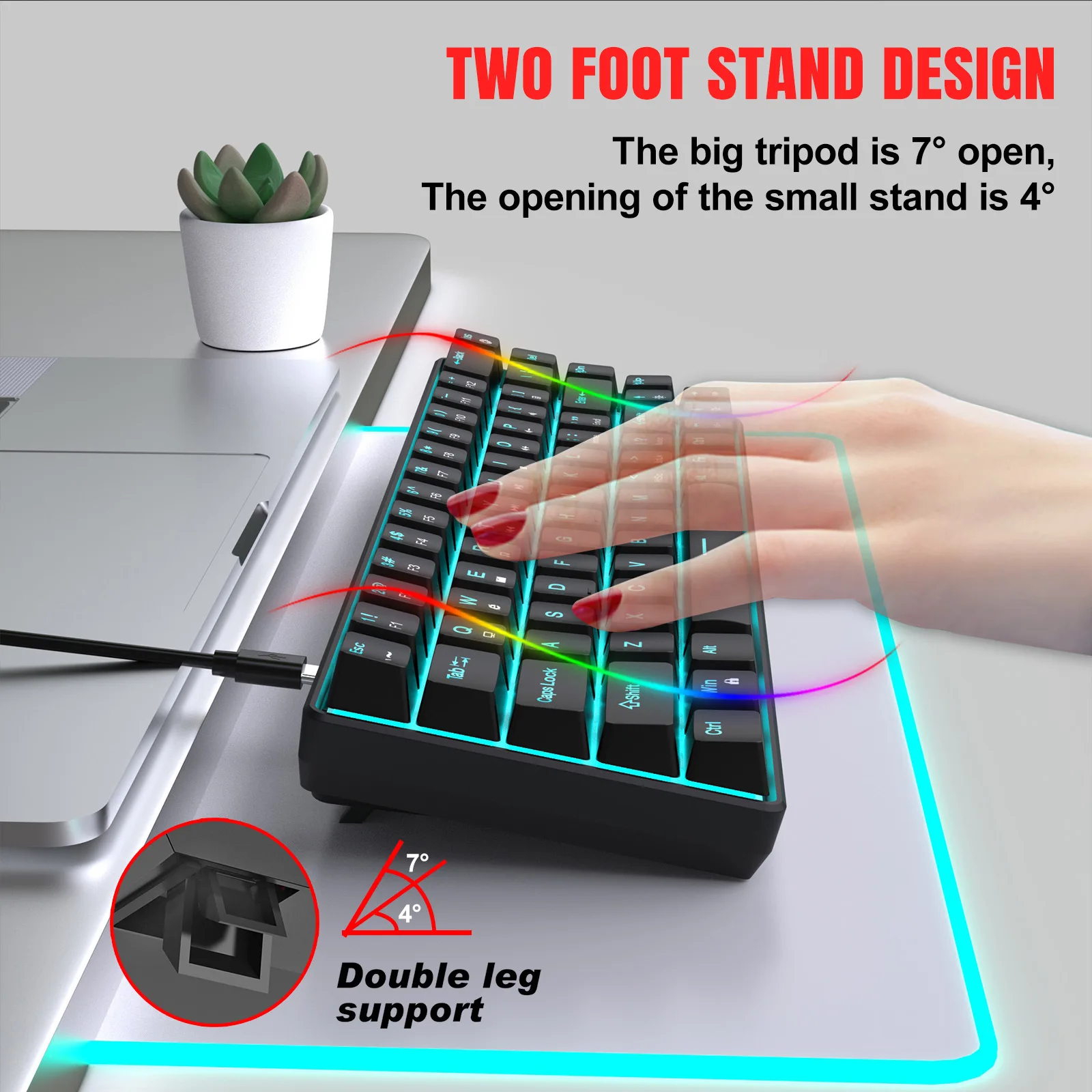 Mechanical Keyboard Gaming 60% - Gaming Keyboard Budget recension och pris